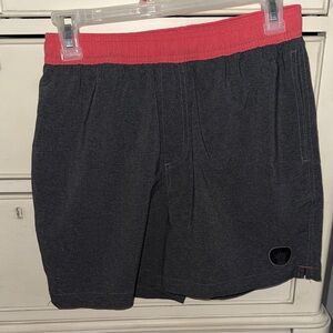 Chubbies grey and Red Hybrid shorts 5.5”